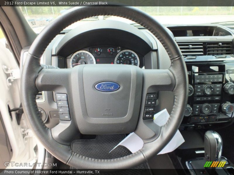 White Suede / Charcoal Black 2012 Ford Escape Limited V6