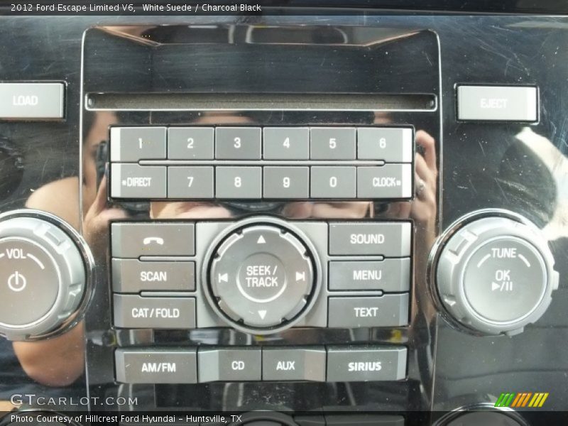 White Suede / Charcoal Black 2012 Ford Escape Limited V6