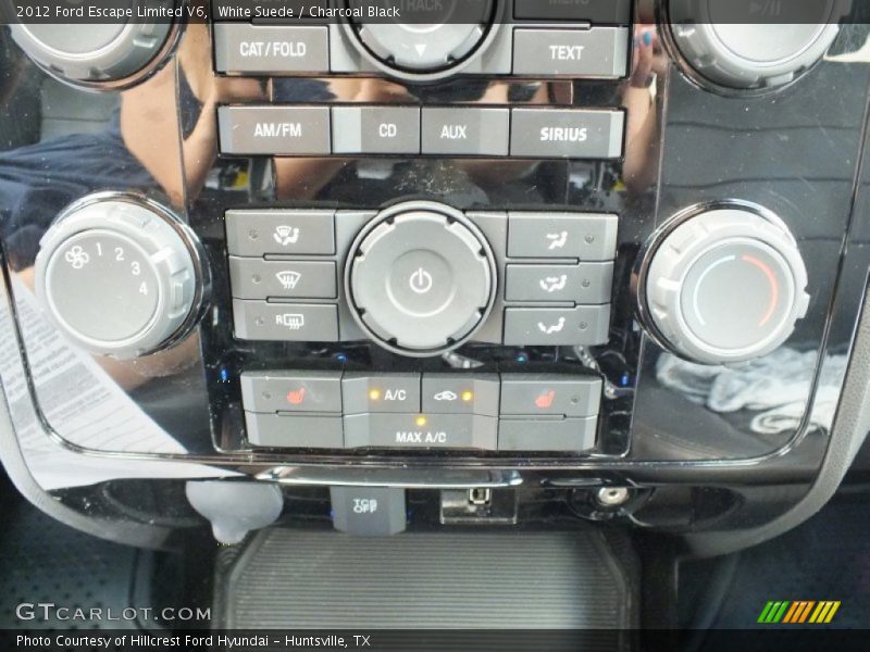 White Suede / Charcoal Black 2012 Ford Escape Limited V6