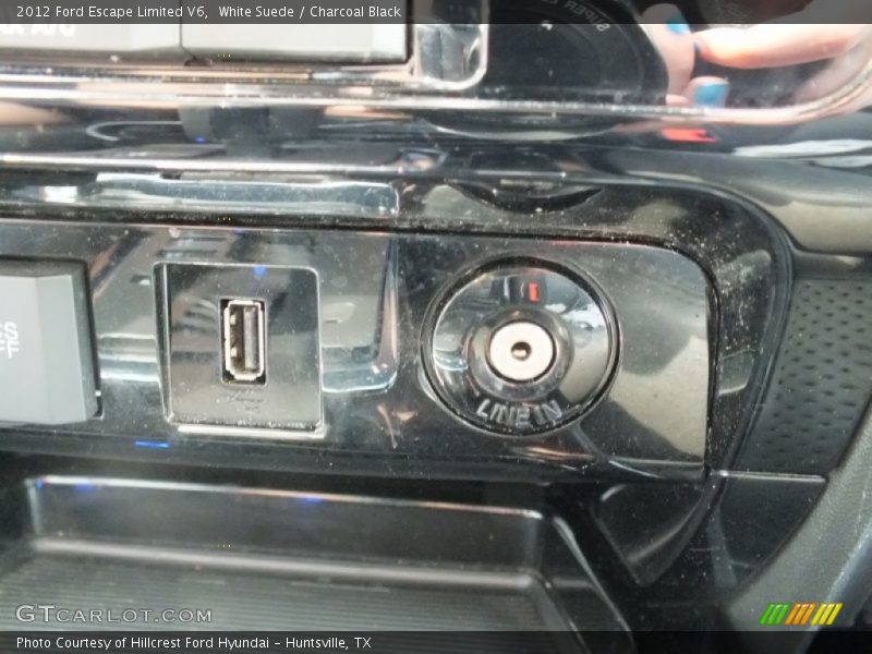 White Suede / Charcoal Black 2012 Ford Escape Limited V6