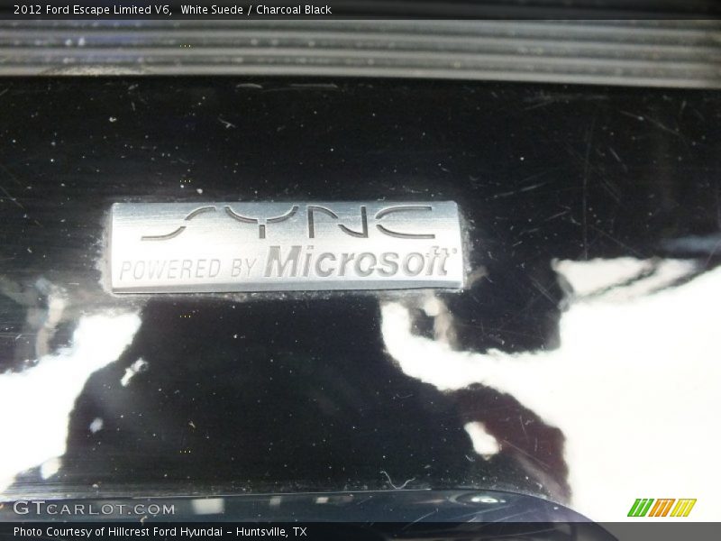 White Suede / Charcoal Black 2012 Ford Escape Limited V6