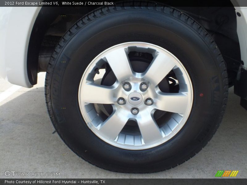 White Suede / Charcoal Black 2012 Ford Escape Limited V6