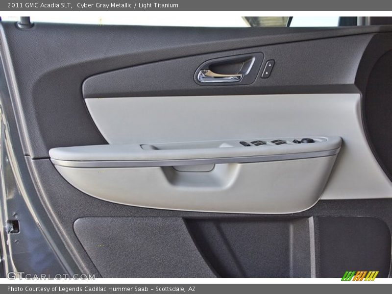 Cyber Gray Metallic / Light Titanium 2011 GMC Acadia SLT