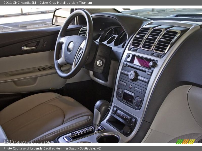 Cyber Gray Metallic / Light Titanium 2011 GMC Acadia SLT