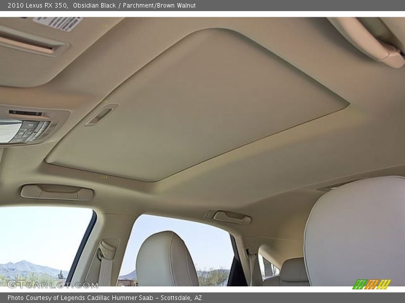 Obsidian Black / Parchment/Brown Walnut 2010 Lexus RX 350