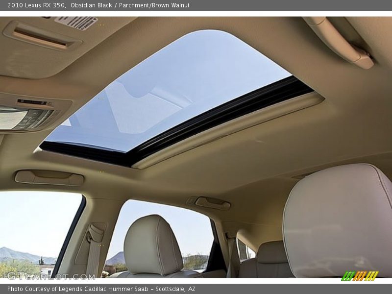 Obsidian Black / Parchment/Brown Walnut 2010 Lexus RX 350
