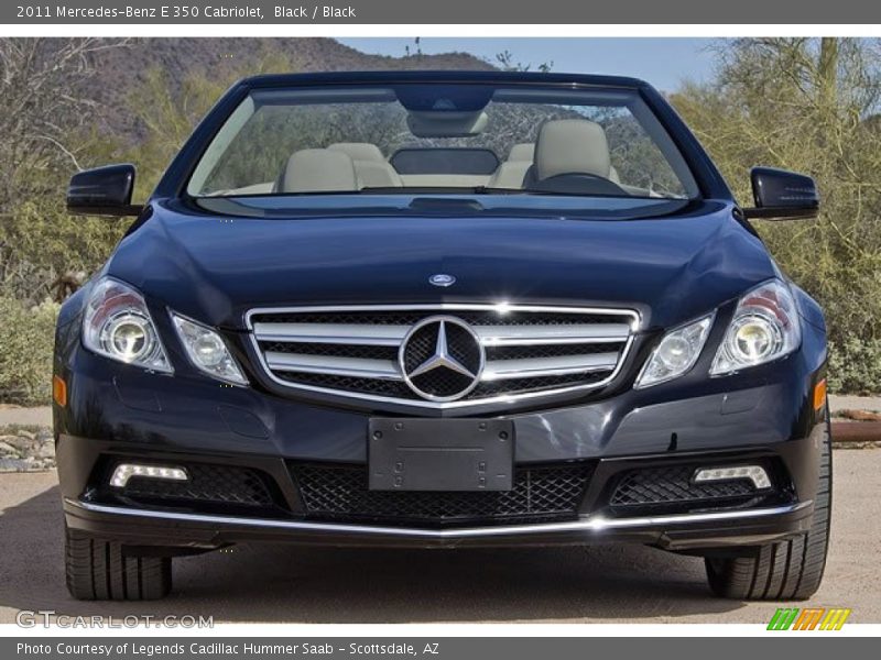 Black / Black 2011 Mercedes-Benz E 350 Cabriolet