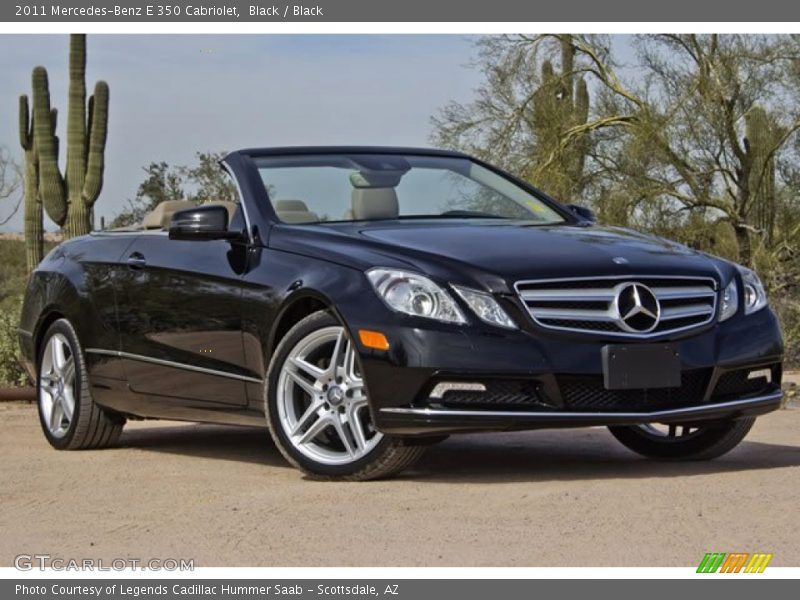 Black / Black 2011 Mercedes-Benz E 350 Cabriolet