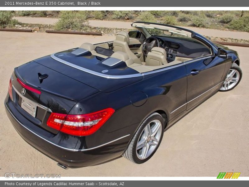 Black / Black 2011 Mercedes-Benz E 350 Cabriolet