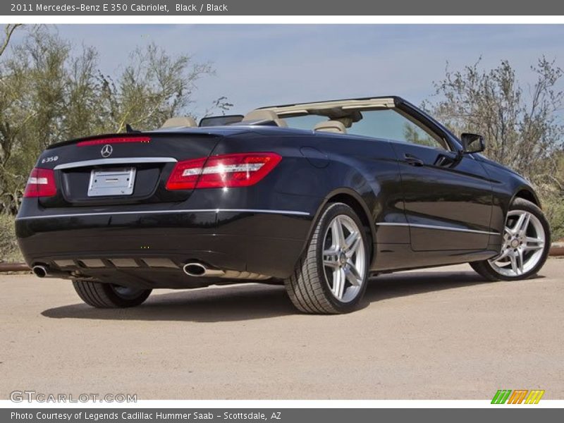 Black / Black 2011 Mercedes-Benz E 350 Cabriolet