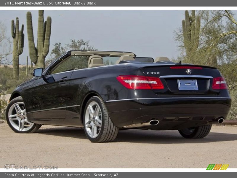 Black / Black 2011 Mercedes-Benz E 350 Cabriolet