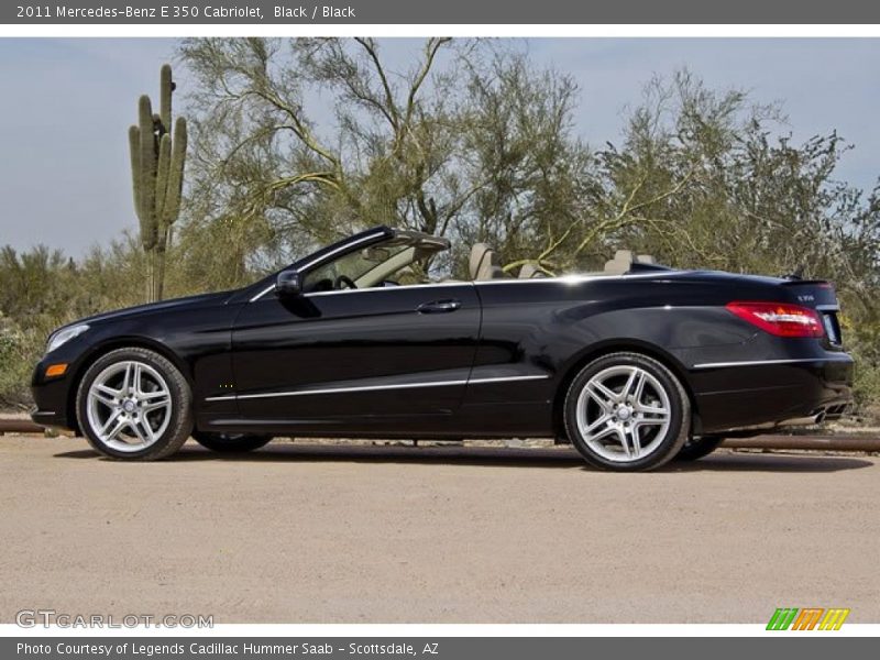 Black / Black 2011 Mercedes-Benz E 350 Cabriolet