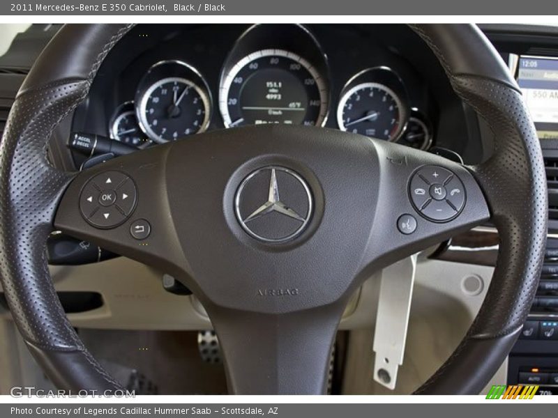 Black / Black 2011 Mercedes-Benz E 350 Cabriolet