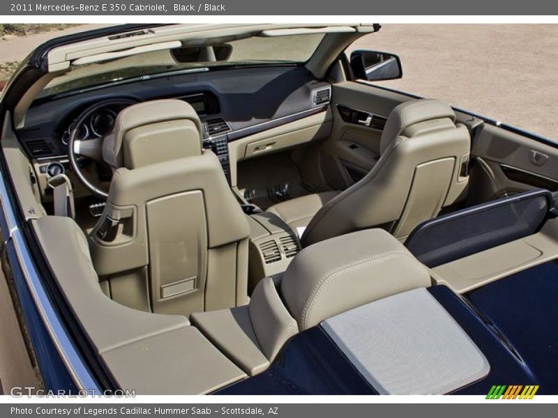 Black / Black 2011 Mercedes-Benz E 350 Cabriolet