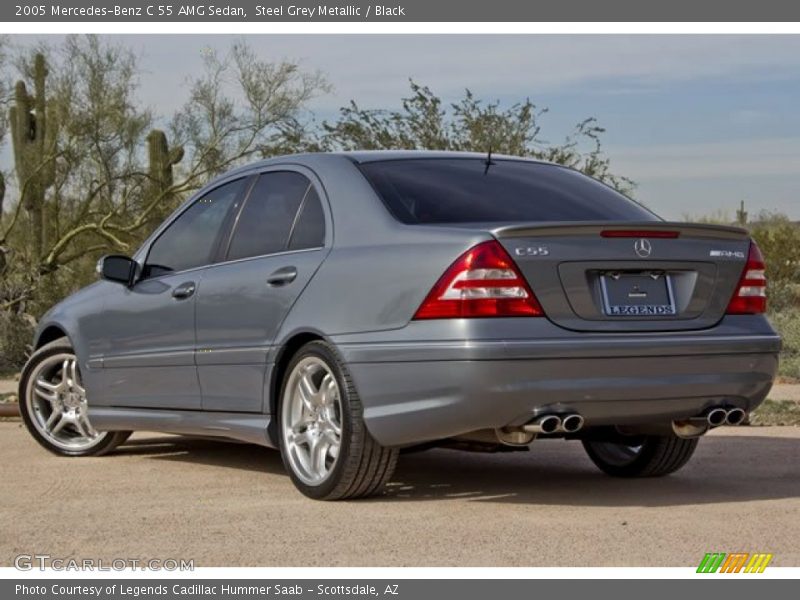 Steel Grey Metallic / Black 2005 Mercedes-Benz C 55 AMG Sedan