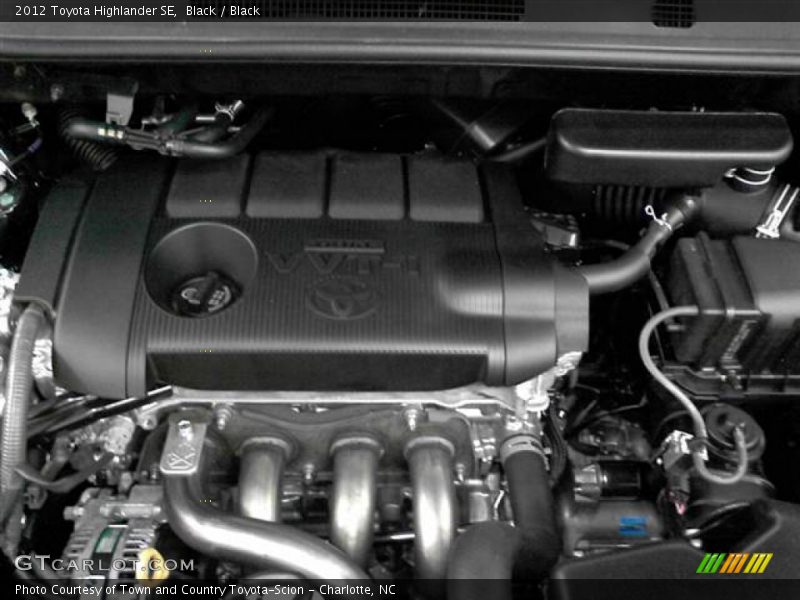 Black / Black 2012 Toyota Highlander SE