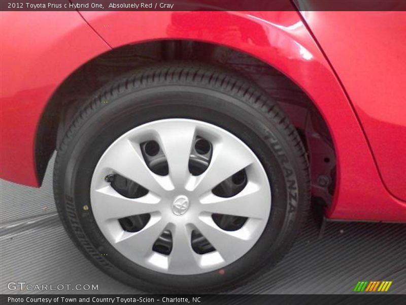 Absolutely Red / Gray 2012 Toyota Prius c Hybrid One