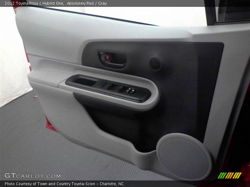 Absolutely Red / Gray 2012 Toyota Prius c Hybrid One