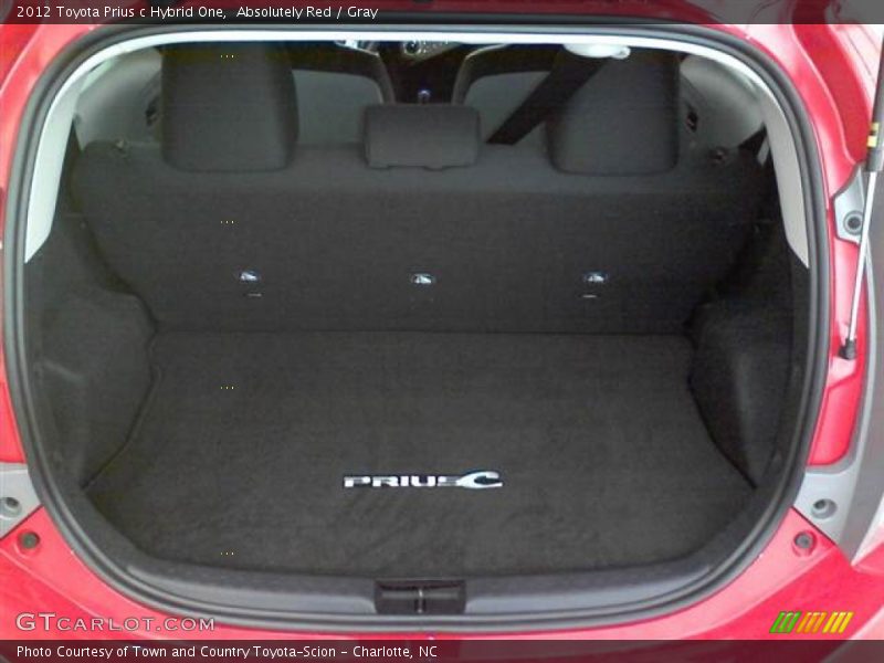 Absolutely Red / Gray 2012 Toyota Prius c Hybrid One