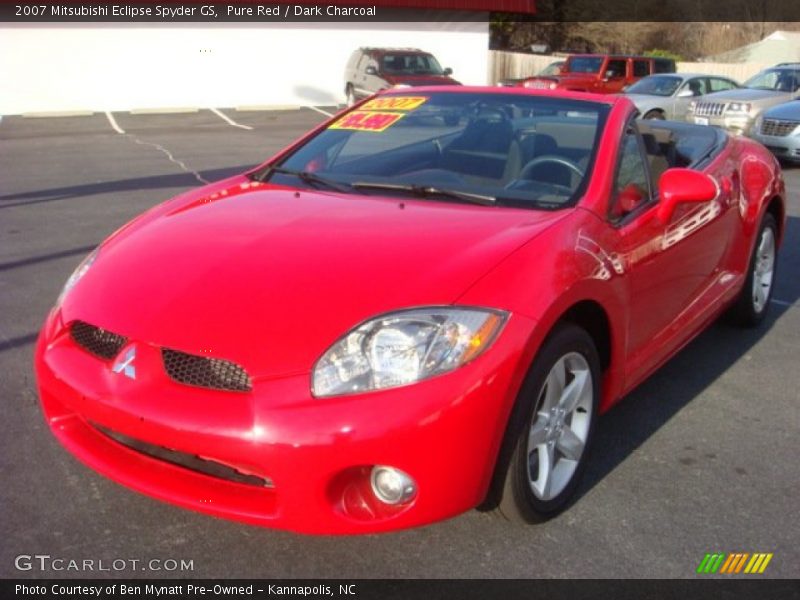 Pure Red / Dark Charcoal 2007 Mitsubishi Eclipse Spyder GS