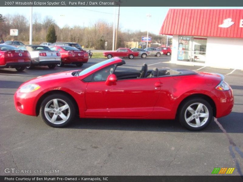 Pure Red / Dark Charcoal 2007 Mitsubishi Eclipse Spyder GS