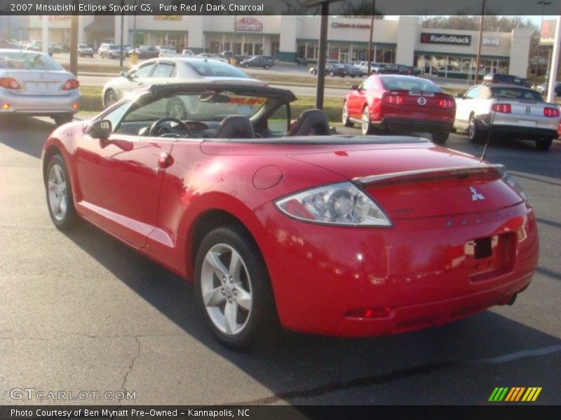 Pure Red / Dark Charcoal 2007 Mitsubishi Eclipse Spyder GS