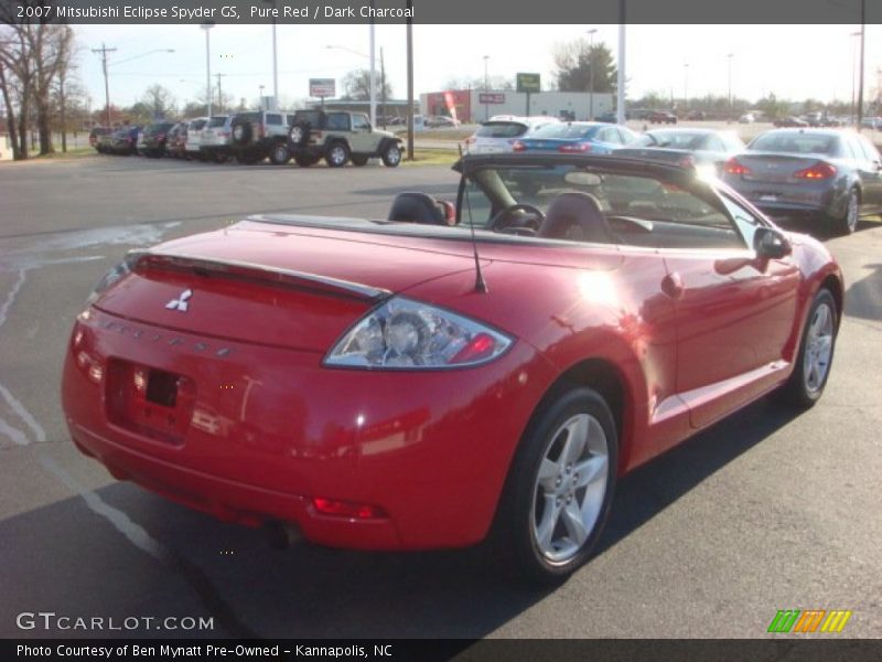Pure Red / Dark Charcoal 2007 Mitsubishi Eclipse Spyder GS