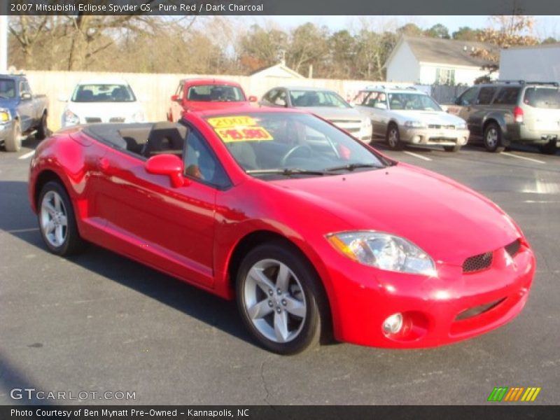 Pure Red / Dark Charcoal 2007 Mitsubishi Eclipse Spyder GS