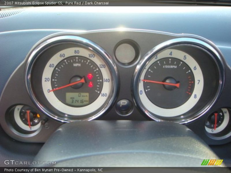 Pure Red / Dark Charcoal 2007 Mitsubishi Eclipse Spyder GS