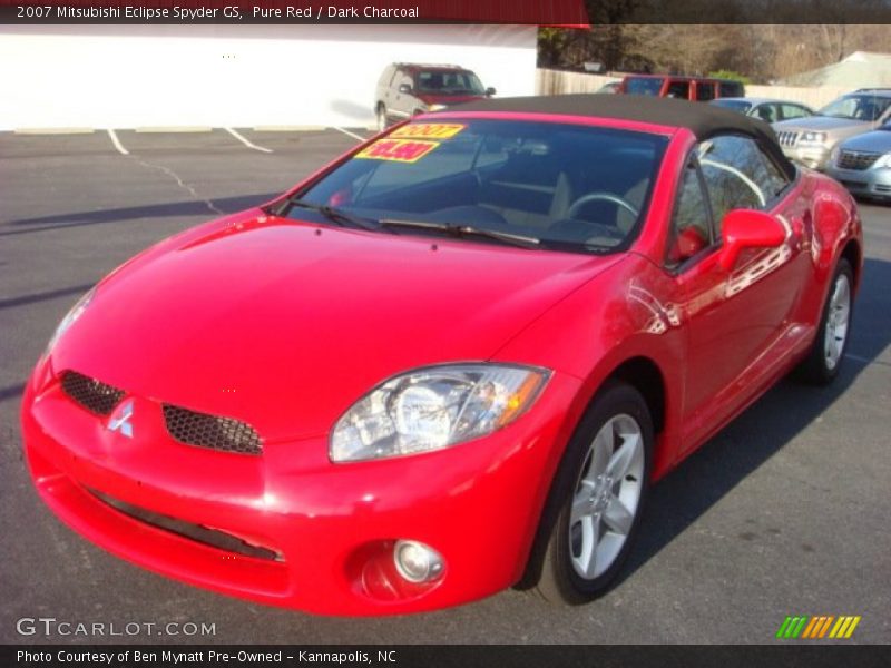 Pure Red / Dark Charcoal 2007 Mitsubishi Eclipse Spyder GS