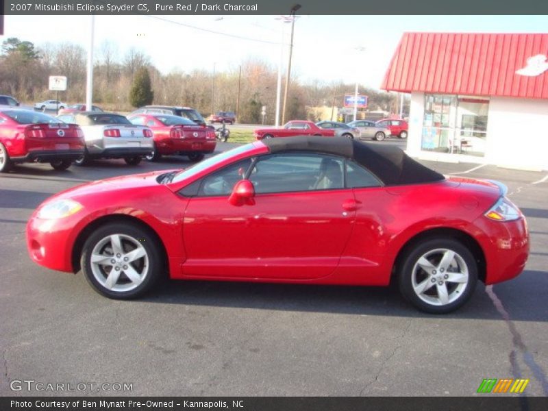 Pure Red / Dark Charcoal 2007 Mitsubishi Eclipse Spyder GS