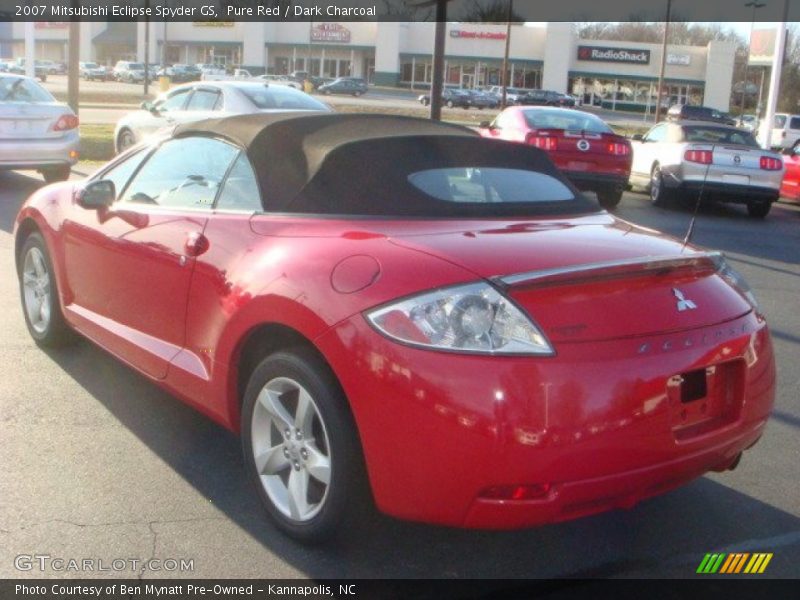 Pure Red / Dark Charcoal 2007 Mitsubishi Eclipse Spyder GS