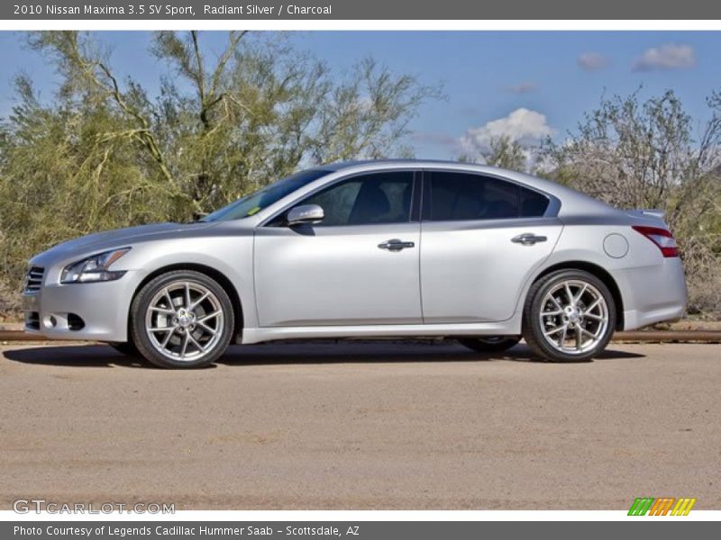 Radiant Silver / Charcoal 2010 Nissan Maxima 3.5 SV Sport