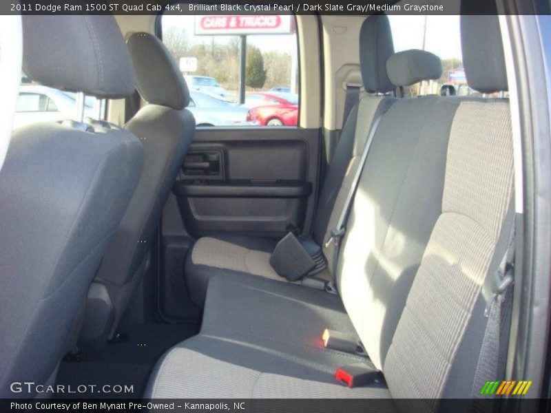 Brilliant Black Crystal Pearl / Dark Slate Gray/Medium Graystone 2011 Dodge Ram 1500 ST Quad Cab 4x4