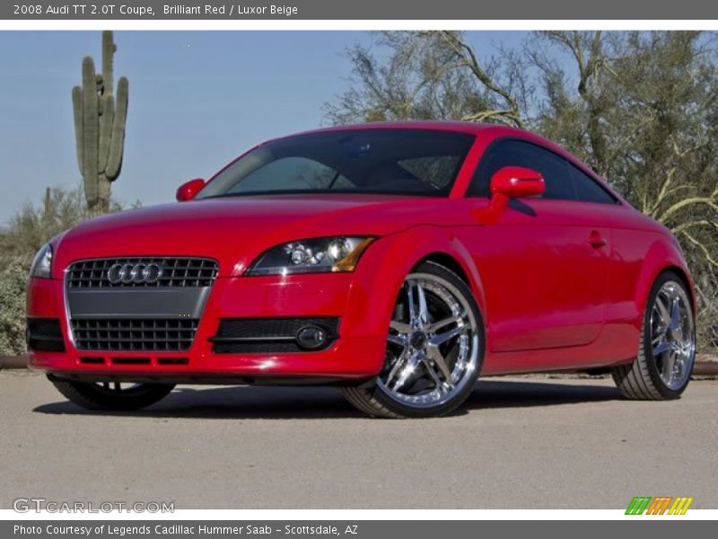 Brilliant Red / Luxor Beige 2008 Audi TT 2.0T Coupe