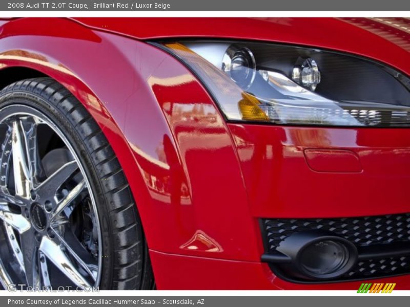 Brilliant Red / Luxor Beige 2008 Audi TT 2.0T Coupe