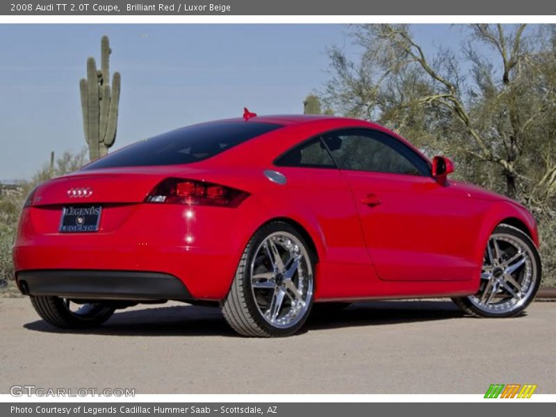 Brilliant Red / Luxor Beige 2008 Audi TT 2.0T Coupe