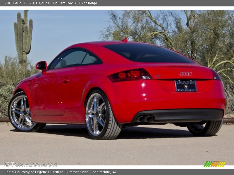 Brilliant Red / Luxor Beige 2008 Audi TT 2.0T Coupe