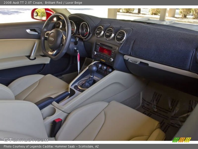 Brilliant Red / Luxor Beige 2008 Audi TT 2.0T Coupe