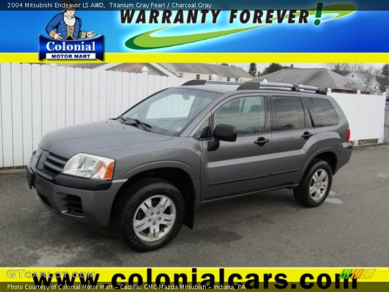 Titanium Gray Pearl / Charcoal Gray 2004 Mitsubishi Endeavor LS AWD