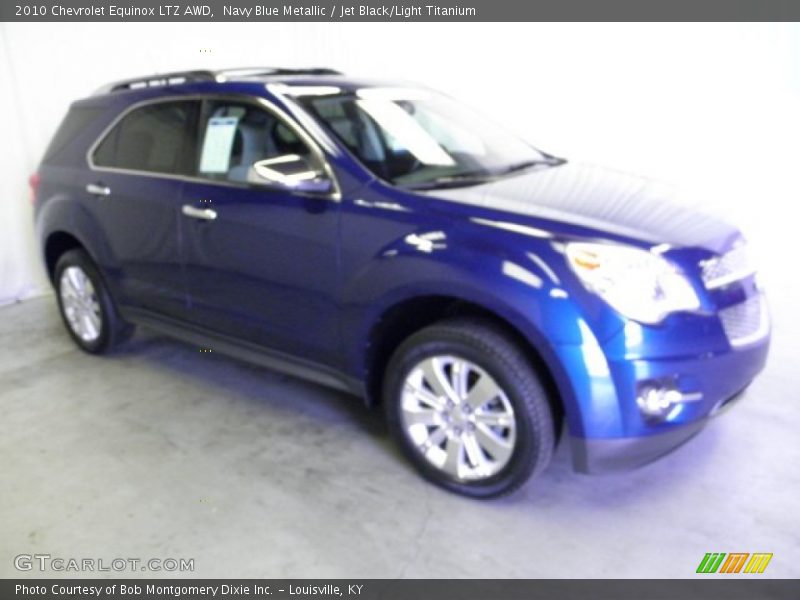 Navy Blue Metallic / Jet Black/Light Titanium 2010 Chevrolet Equinox LTZ AWD