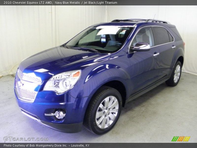 Navy Blue Metallic / Jet Black/Light Titanium 2010 Chevrolet Equinox LTZ AWD