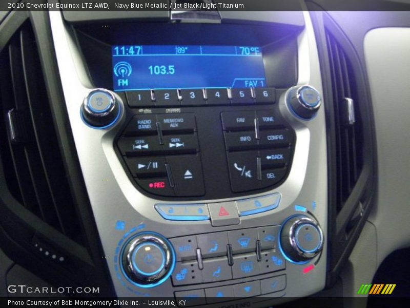 Navy Blue Metallic / Jet Black/Light Titanium 2010 Chevrolet Equinox LTZ AWD