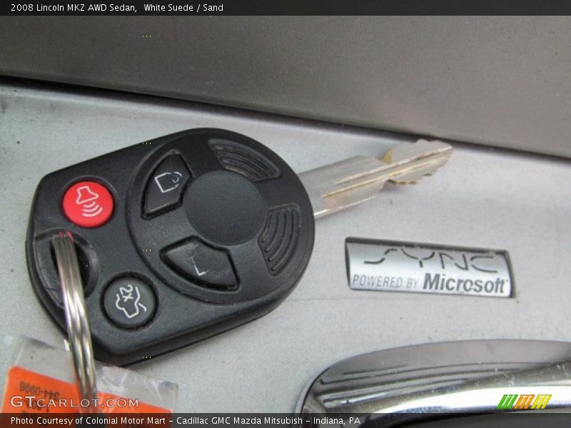 White Suede / Sand 2008 Lincoln MKZ AWD Sedan