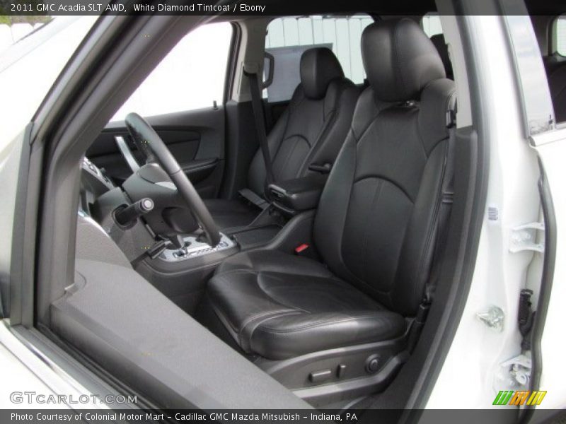 White Diamond Tintcoat / Ebony 2011 GMC Acadia SLT AWD