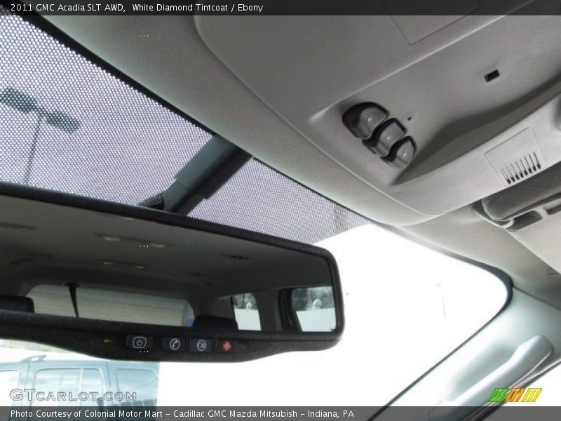 White Diamond Tintcoat / Ebony 2011 GMC Acadia SLT AWD