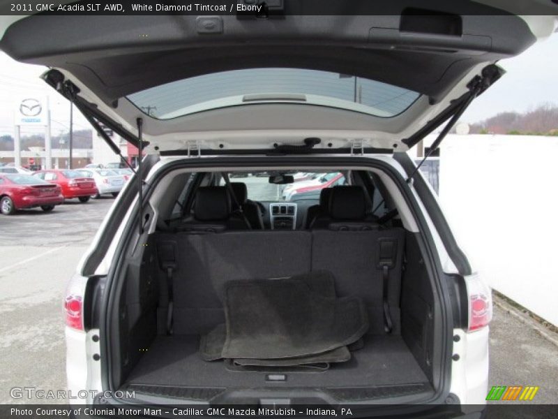 White Diamond Tintcoat / Ebony 2011 GMC Acadia SLT AWD
