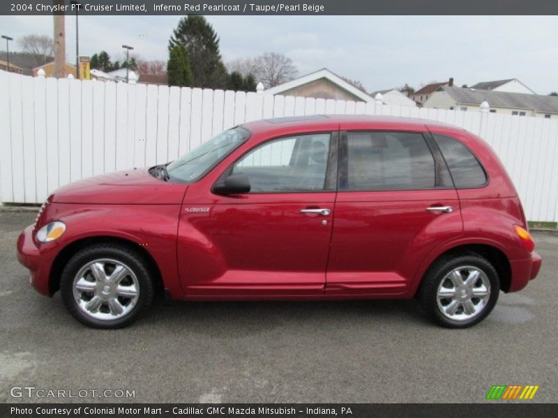 Inferno Red Pearlcoat / Taupe/Pearl Beige 2004 Chrysler PT Cruiser Limited