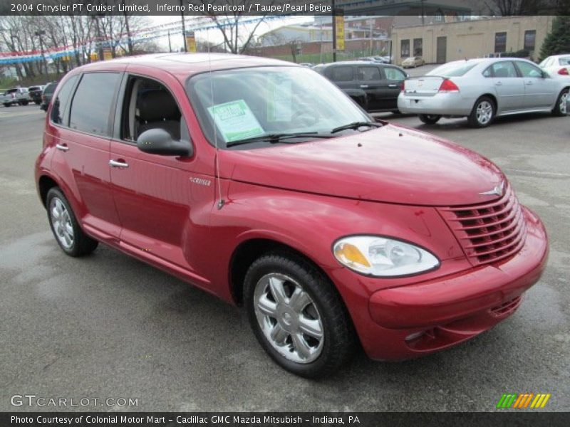Inferno Red Pearlcoat / Taupe/Pearl Beige 2004 Chrysler PT Cruiser Limited