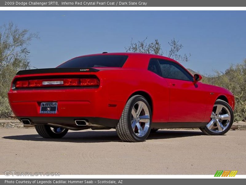 Inferno Red Crystal Pearl Coat / Dark Slate Gray 2009 Dodge Challenger SRT8